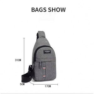 Best Price Cheap Outdoor Letter Oxford Men's Chest Bag With <b>Adjustable</b> <b>Strap</b> - Product Image 4