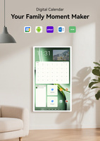 Calendario Digital de Pared de 21.5/32 Pulgadas, Pantalla Inteligente, Reloj Electrónico con Funciones Inteligentes para Uso en Ascensores