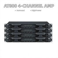 Amplificateur de puissance actif professionnel FN-80044 Classe AB 8000W 4 Ohm Stéréo/Mono/Surround Haute Puissance Audio pour Spectacles Scéniques