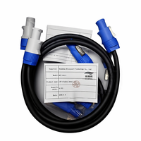 Distributeur d'alimentation True1 Powercon équipé de 3 prises Powercon 2,5 A (extrémités bleues et blanches) pour l'intérieur, câble Ethercon Powercon