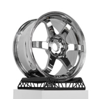 Jantes en alliage léger forgées Chrome Argent TE37 17 18 19 20 21 22 24 pouces 5x120 à 6 branches pour Toyota Racing