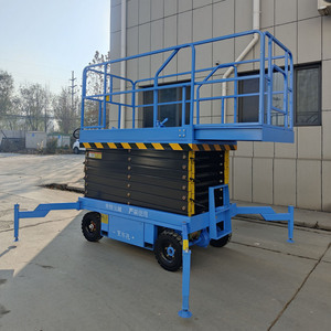 Plateforme élévatrice mobile à ciseaux Jinan Minyuan Machinery Equipment, 4-16 mètres, électrique et hydraulique, pour travaux de construction et autres applications. - Product Image 1