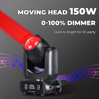 Mini projecteur LED DJ 150W Beam Spot Wash 3-en-1, éclairage robotisé à tête mobile pour DJ, discothèques, bars, événements et scènes