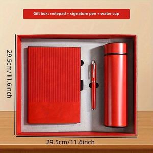 Customizable Luxury Book <b>Gift</b> Set Leather Notebook PenThermos for Corporate Education <b>Travel</b> Promotional Business <b>Gifts</b> - Product Image 4
