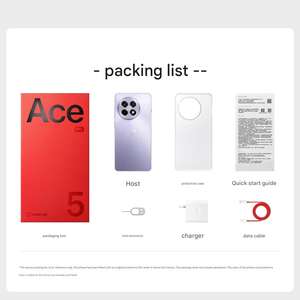 NOUVEAU Téléphone mobile One Plus Ace5 Pro avec processeur Snap-dragon 8 Extreme Edition / Écran de jeu 6,78 pouces 120 Hz / Batterie 6100 mAh 100 W - Product Image 6