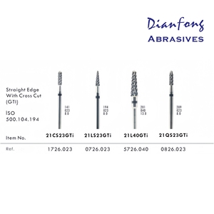 Fresa dental de carburo de tungsteno para laboratorio, de borde recto y corte cruzado, negra SC XC, súper gruesa - Product Image 5