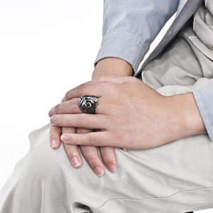 Men's Gold Jesus Face <b>Ring</b> Titanium Steel Fashion Jewelry Gift for Men - Product Image 3