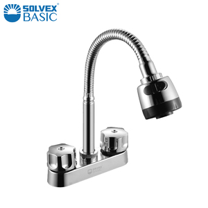 ก๊อกน้ำอ่างล้างหน้า SOLVEX 4 นิ้ว รุ่น Eco-Flow <span class=keywords><strong>Duet</strong></span> แบบหมุนได้ 360 องศา ตัวก๊อกทำจากโลหะผสมสังกะสีที่ทนทาน พร้อมไส้กรองพลาสติก  แบบก้านโยกเดี่ยว - Product Image 2