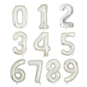 ลูกโป่งตกแต่งงานปาร์ตี้สีสันสดใส ขนาด 16 นิ้ว 32 นิ้ว 40 นิ้ว ลูกโป่งฟอยล์รูปตัวอักษรและตัวเลข - Product Image 5