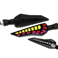 Clignotant LED universel à effet écaille de dragon, séquentiel et étanche, pour moto et vélo électrique, remplacement latéral