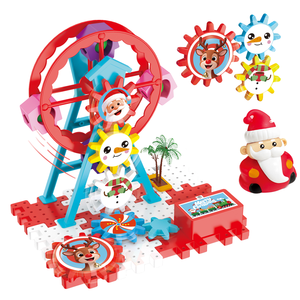 Lot de 45 blocs de construction de Noël en gros, jouet de construction STEM, jouets de <span class=keywords><strong>puzzle</strong></span> personnalisés du Père Noël pour enfants - Product Image 1