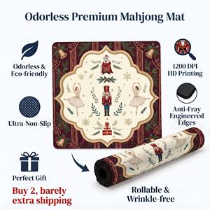 Tapis de Mahjong Antidérapant Nouvelle Collection Été, Design Personnalisé, Sans Odeur, en Caoutchouc Pliable, Écologique, Sans Plis, Enroulable, Utilisation pour Plateau de <span class=keywords><strong>Poker</strong></span> - Product Image 2