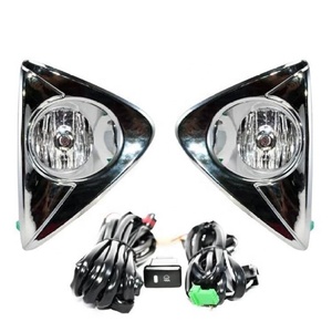 Kit de Faros Antiniebla para Toyota Agya Wigo y Daihatsu <span class=keywords><strong>Ayla</strong></span> 2013 con Interruptor, Arnés de Cables y Cubierta de Rejilla Cromada - Product Image 3