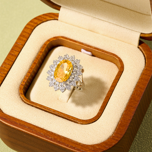 Caja de Anillo de Compromiso FANXI, Mini Caja de Madera para Regalo de Joyería, para Anillo de Diamantes de Boda - Product Image 4