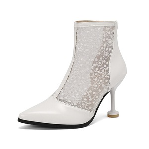 Zapatos de Tacón Alto con Encaje Lolita y Colgantes de Estrella, Zapatos de Princesa de Piel Sintética con Punta Redonda para Cosplay, Zapatos de Exportación en Tallas 33-45 - Product Image 1