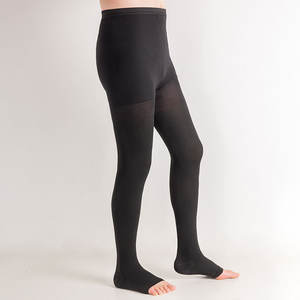 Collants de compression en nylon personnalisés gradués en usine de <span class=keywords><strong>classe</strong></span> <span class=keywords><strong>2</strong></span> sans pied 23-32 mmHg bas pour varices - Product Image 3