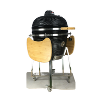 Kimstone 23.5 "Céramique Kamado Grill Haute Qualité Cuisine Extérieure BBQ Pliant Fer Charbon Grill pour Camping