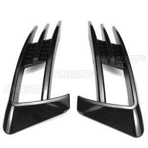 Pour VW Golf 7 MK7 2014 2015 2016 2017 Grilles de phares antibrouillard avant, garniture de recouvrement des feux antibrouillard, noir brillant - Product Image 2