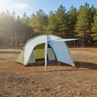 Tente de vélo à ouverture rapide et automatique, une chambre, 210T Ripstop, double couche, quatre saisons, coupe-vent, anti-UV, pour l'alpinisme en extérieur