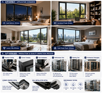 Ventana Abatible Lateral de Aluminio con Rotura de Puente Térmico 2026, con Malla de Seguridad Integrada y Doble Acristalamiento para Casa