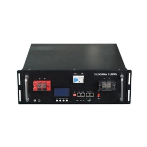 Batería de Litio de 51.2V 100Ah, 48V 100Ah, 5KW 10KW 15KW, Sistemas Solares, Paquete de Baterías LiFePO4 de 48V 100Ah - Product Image 5