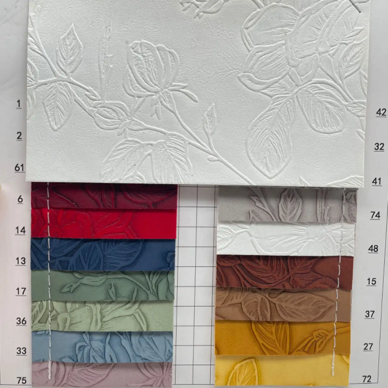 The latest PVC fabric 1.0+-0.05MM factory direct sales the classic grain feels soft Stock leather