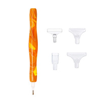 Kit de stylos de peinture diamant DIY multicolores en acrylique de style Japandi et accessoires pour outils de nail art