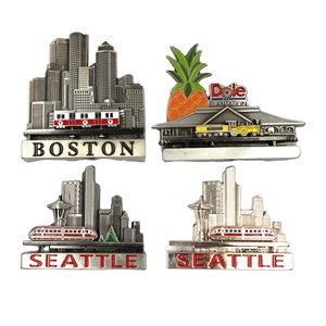 Conçu sur mesure 3D Rétro Train Bâtiment Réfrigérateur Aimants Mobile En Alliage De Zinc Souvenir USA Hawaii Magnétique Métal Autocollant Forme - Product Image 6