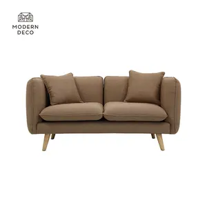 Loveseat-sofá moderno de tela de terciopelo, sofá de dos asientos, canapé, muebles de gama alta para sala de estar interior, Polonia