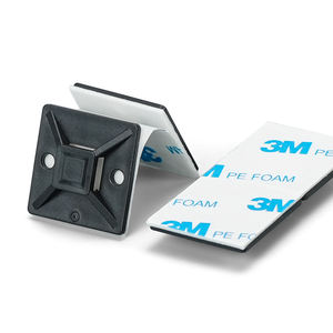 כבל טי הר העניבה מסך מארגן דבק עצמי פלסטיק קליפים מדפים חוט מדפים עבור כבל שולחן הרכבה - Product Image 1