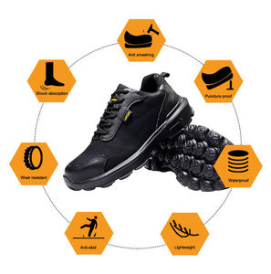 Scarpe da <span class=keywords><strong>Lavoro</strong></span> Ultraleggere e Comode per Uomo, Suola Morbida in EVA, Puntale in Acciaio, Antiurto, Impermeabili, Scarpe <span class=keywords><strong>di</strong></span> Sicurezza per Protezione sul <span class=keywords><strong>Lavoro</strong></span> - Product Image 2