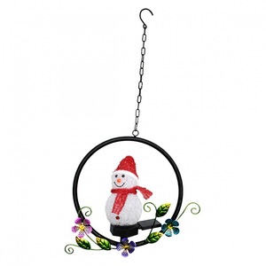 Luz Solar Colgante con Forma de Muñeco de Nieve, Decoración de Jardín para Exteriores, Adorno Navideño Impermeable con Energía Solar - Product Image 5