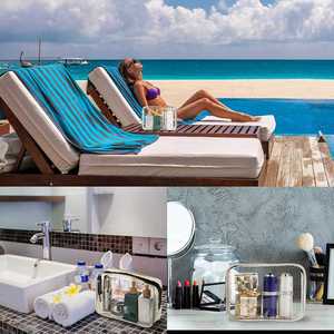 Sacs de voyage multifonctionnels transparents à fermeture éclair multi-tailles pour emballer les cosmétiques, à prix abordable - Product Image 6