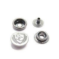 Bouton pression en métal en gros usine 15MM pièces de ressort en laiton personnalisées bouton pression pour accessoires de vêtement