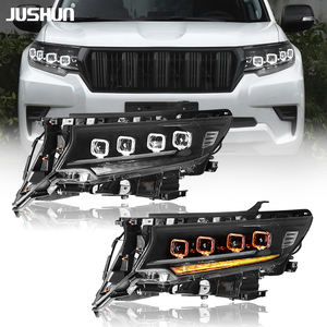 JUSHUN pour Toyota <span class=keywords><strong>Land</strong></span> <span class=keywords><strong>Cruiser</strong></span> <span class=keywords><strong>Prado</strong></span> <span class=keywords><strong>2018</strong></span>-2021, ensemble de phares à quatre lentilles VXL <span class=keywords><strong>VX</strong></span> TXL TX, nouveau prix de gros - Product Image 1
