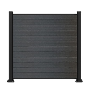 Vente Directe Clôture Composite WPC Coextrudée Personnalisée Revêtement Mural <span class=keywords><strong>Extérieur</strong></span> Jardin Poteaux en Aluminium Bois-Plastique - Product Image 5