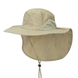 Yiwu manufacturers wholesale autumn winter bucket hats man woman outdoor safari sunhat with large brim visor hats
