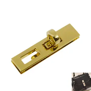 Metal twist top lock handbag suppliers bag fashion turn lock custom handbag lock accessories