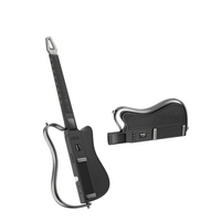 Guitare intelligente sans cordes pliable avec haut-parleur stéréo intégré, guitare pour groupe à une personne pour enfants et adultes, design de coque lumineux et coloré