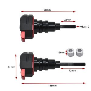 Protections de cadre de moto CNC anti-chute, capuchons de protection anti-choc, pare-chocs anti-chute - Product Image 2