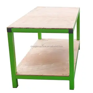 Good quality flange aluminum parts mold storage rack for factory double layer small assembly table