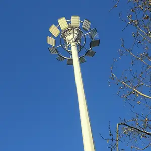 20m 25m 30m 35m zincato di alta mast palo della luce per il campo sportivo