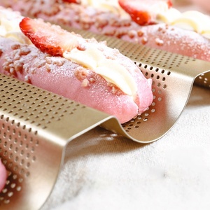 Cucina di casa di piccole dimensioni in metallo teglia 2-4 file antiaderente pasta di pane e Baguette - Product Image 5