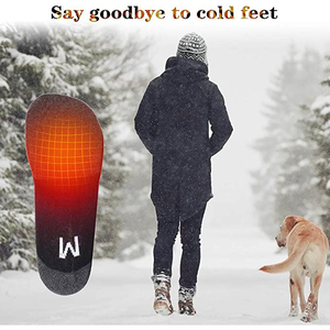 सेविर यूनिसेक्स मध्य-बछड़े गर्म थर्मल मोज स्पोर्टी स्टाइल ठोस पैटर्न पतली संकुचित लोचदार समग्र फाइबर रिचार्जेबल - Product Image 4