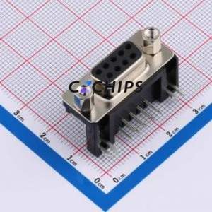 X0309FT17B2H D-Sub/VGA Connector Bent Lead Through Hole Connector Standard D-Sub Female 9P Right Angle Insert - Product Image 1