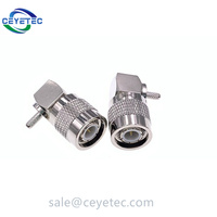 Connecteur de câble RF TNC Connecteur coaxial RF Connecteur mâle à angle droit TNC pour câble RG58 LMR195