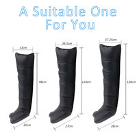Système de thérapie par compression séquentielle Air Relax portable et rechargeable à 6 chambres OEM Bottes de récupération sportive Appareil de massage des jambes