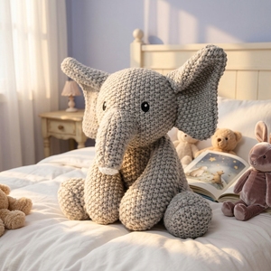 Juguete <span class=keywords><strong>de</strong></span> Peluche <span class=keywords><strong>de</strong></span> Animales Hecho a Mano, <span class=keywords><strong>Amigurumi</strong></span>, <span class=keywords><strong>Muñeco</strong></span> <span class=keywords><strong>de</strong></span> Algodón Tejido, Lindo, para Bebé y Regalo - Product Image 6