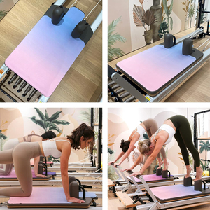 Tapete de Pilates Reformer de Goma, Antideslizante, Portátil, <span class=keywords><strong>Plegable</strong></span>, con Diseño Impreso en Gamuza, Toalla para Pilates Reformer - Product Image 6
