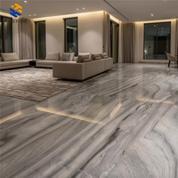 Dalles translucides en marbre onyx pour sol de salon, carrelage de fond de scène, revêtement de sol en pierre luxueuse translucide pour décoration intérieure